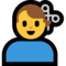 Man Getting Haircut emoji on Microsoft